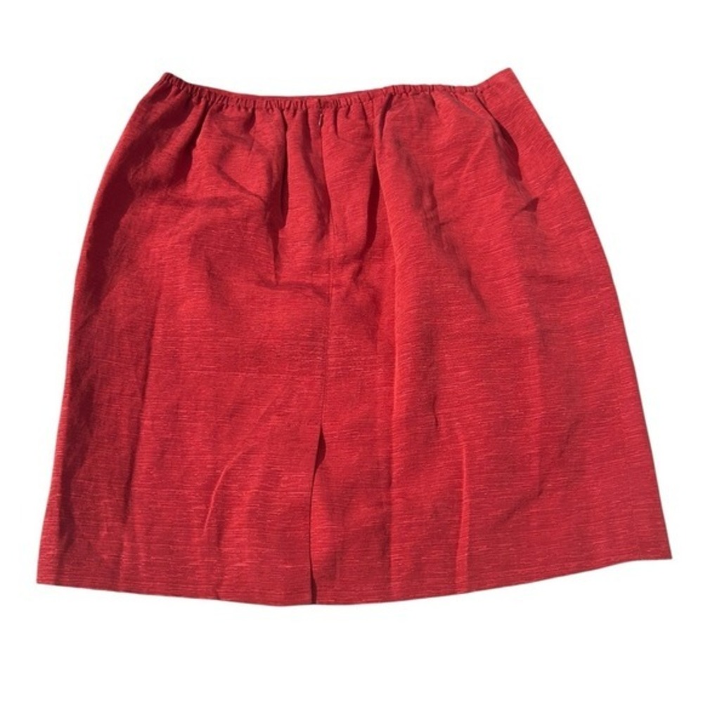 TRAVIS AYERS DK Primrose Silk Linen Blend Pleated A-Line Skirt‎ Size 16W NWT - Picture 6 of 6